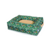 Camon Rectangular Pet Bed with Handle “Green Happy Dog”