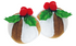 Bobby Christmas Cat Toy Pudding 6x7cm, 2Pcs