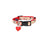 BOBBY Lovely Collar - Red / Medium - ThePetsClub