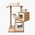 Premium Cat Furniture V-double - Walnut - ThePetsClub