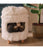 Duvo+ Cat House With Long Plush White - The Pets Club