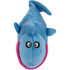 GoDog® Action Plush™ Shark Animated Squeaker Dog Toy with Chew Guard Technology™