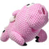 GoDog® Checkers™ Flying Pig with Chew Guard Technology™ Durable Plush Squeaker Dog Toy