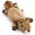 GoDog® Flatz™  Squirrel with Chew Guard Technology™ Durable Plush Squeaker Dog Toy