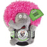 GoDog® Silent Squeak™ Crazy Hairs Elephant with Chew Guard Technology™ Durable Plush Dog Toy