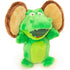 GoDog® Silent Squeak™ Flips Gator Monkey with Chew Guard Technology™ Durable Plush Dog Toy