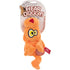 HEAR DOGGY!® Flattie  Cat Orange with Chew Guard Technology™ and Silent Squeak Technology™ Plush Dog Toy