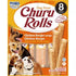 Inaba Churu Rolls Chicken Recipe Wraps--8 Packs/PK-Dog Treats-12X96G