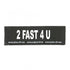 JULIUS K9 2 FAST 4 U PATCH - SMALL