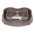 M-PETS No Spill Plastic Double Bowl