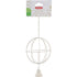 Zolux Metallic Hanging Hay Ball Beige 10cm Dia.